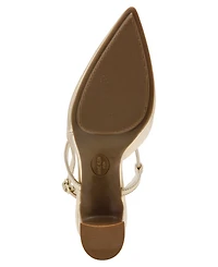 Anne Klein Women's Bliss Pointed Toe Strappy Block Heel Pumps