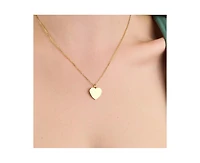 Lev Heart Pendant Charm Necklace in 14K Gold-Plated Sterling Silver