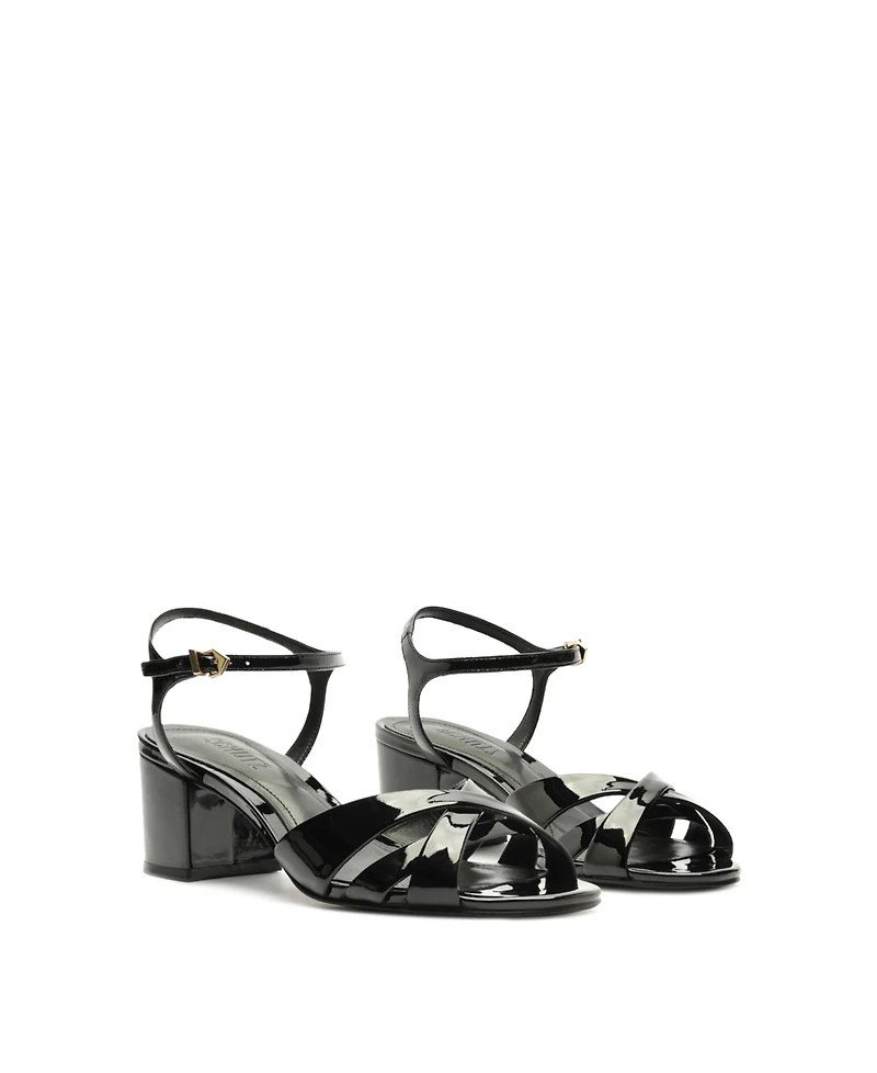 Schutz Women's Keefa Mid-Block Heel Sandals