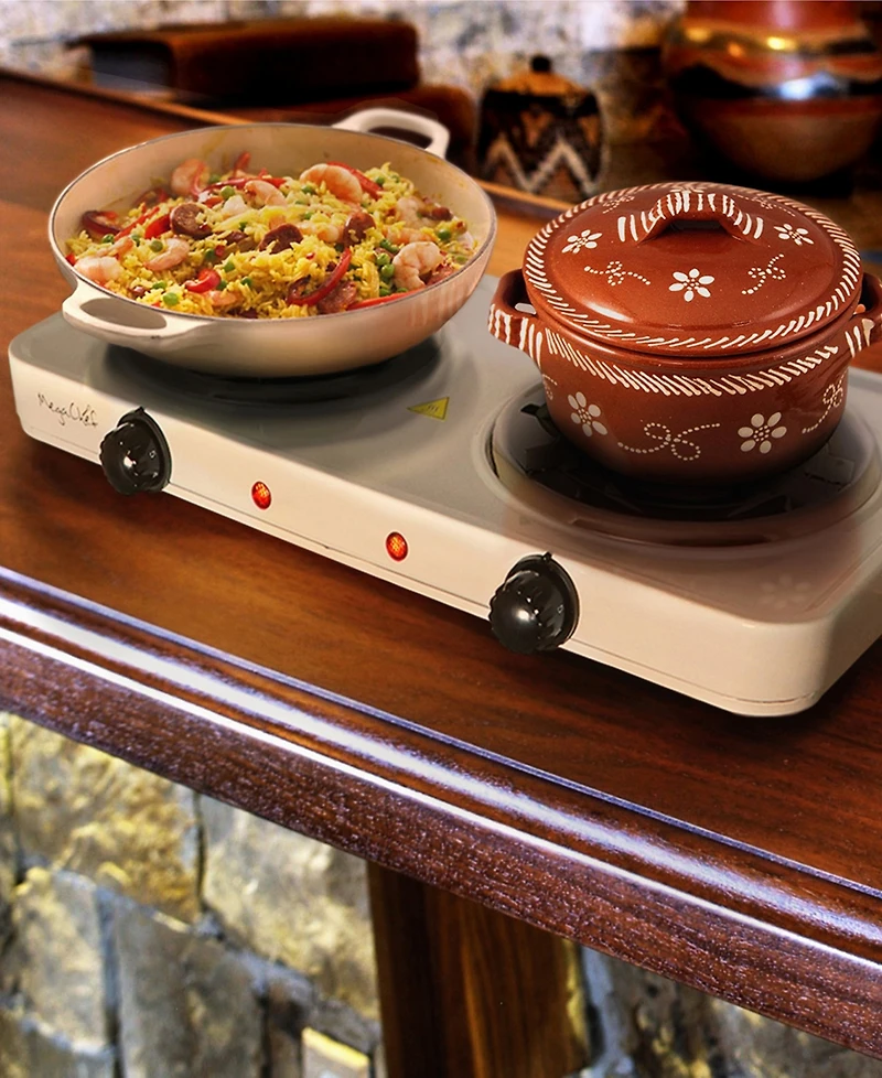 MegaChef 1700 Watts Dual Induction Cooktop