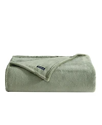 Nautica Solid Ultra Soft Plush Fleece Blanket
