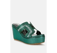 Marnier Diamante & Rhinestone Detail Cut-Out Sandals