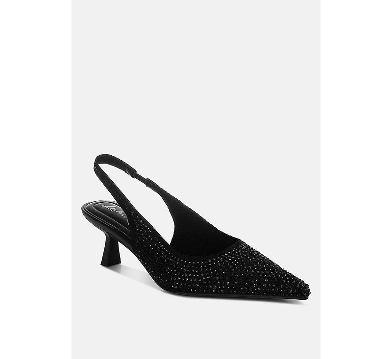 Julep Flyknit Rhinestone Slingback Sandals Women