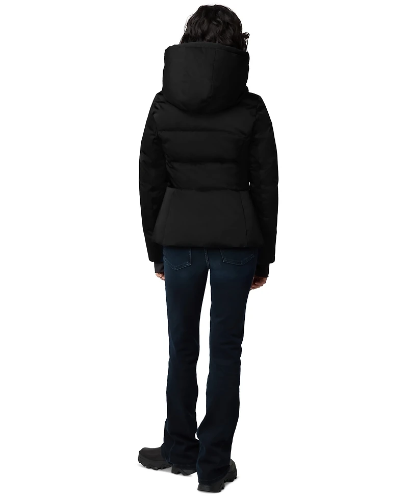 Soia & Kyo Women's Hooded Zip-Front Down Puffer Coat