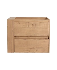 Simplie Fun 30" Wall Mounting Bathroom Vanity, Soft Close Drawer(Only Vanity, Without Basin)