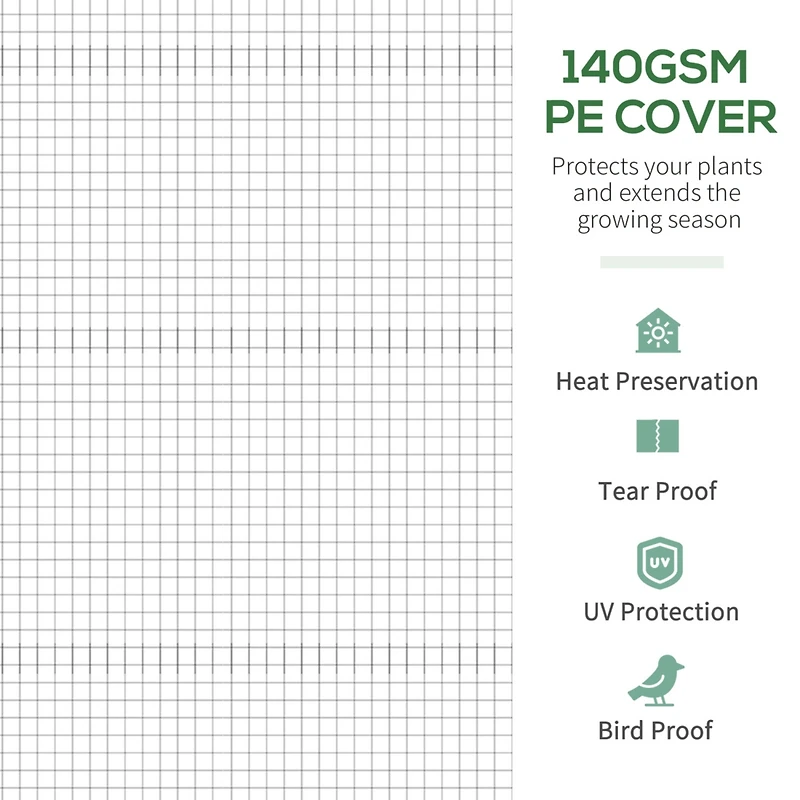 11.5' x 10' x 6.5' Walk-in Tunnel Greenhouse, Green House with Zippered Mesh Door, 7 Mesh Windows & Roll-up Sidewalls, Upgraded Gardening Plant Hot Ho