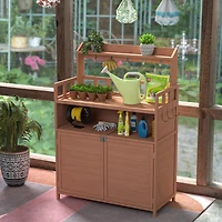 Streamdale Outdoor Potting Bench with Storage for Gardening