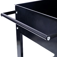 Streamdale Elevated Metal Planter Mobile, Ergonomic, Black