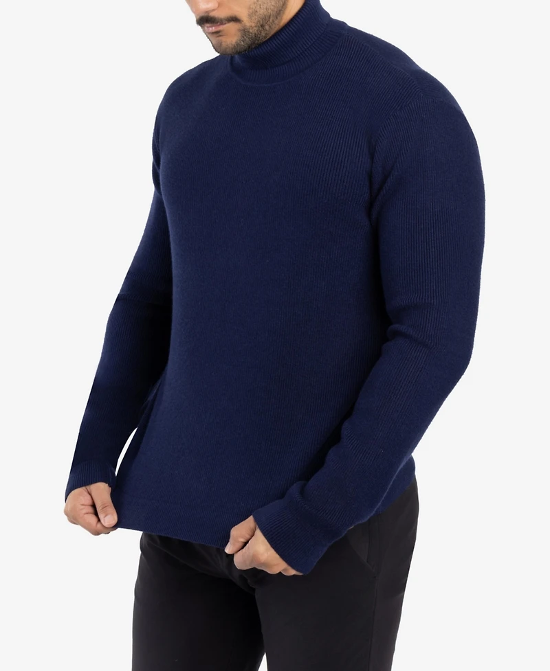 Spring + Mercer Men's Ribbed Turtle Neck Sweater