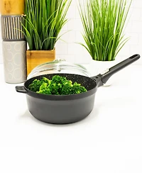 BergHOFF Gem 5Pc Nonstick Cast Aluminum Set, Grill Pan, Saute Pan & Stockpot