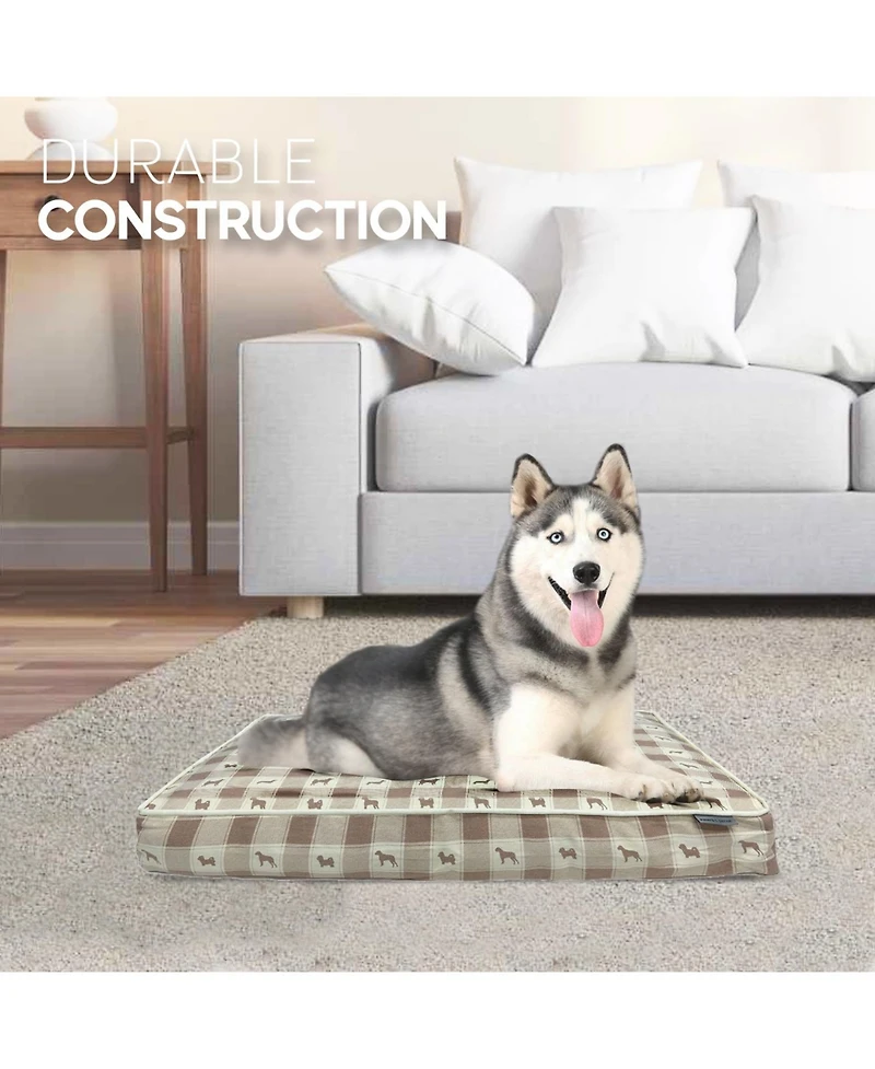 Paw & Decor Paws and Decor Orthopedic Dog Bed, Pet Bed to Support Dogs Joint Health, Paws and Dots Pattern