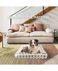 Paw & Decor Paws and Decor Orthopedic Dog Bed, Pet Bed to Support Dogs Joint Health, Paws and Dots Pattern