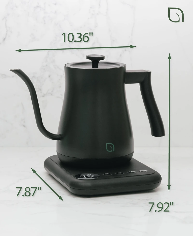 Willow Kitchen Digital Gooseneck Kettle with 5 Temperature Presets - Precision Heating Pouring for Perfect Brews