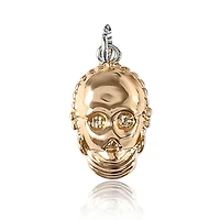 Star Wars Two-Tone Charm Bracelet - Stormtrooper, R2-D2, C-3PO Collectible Jewelry