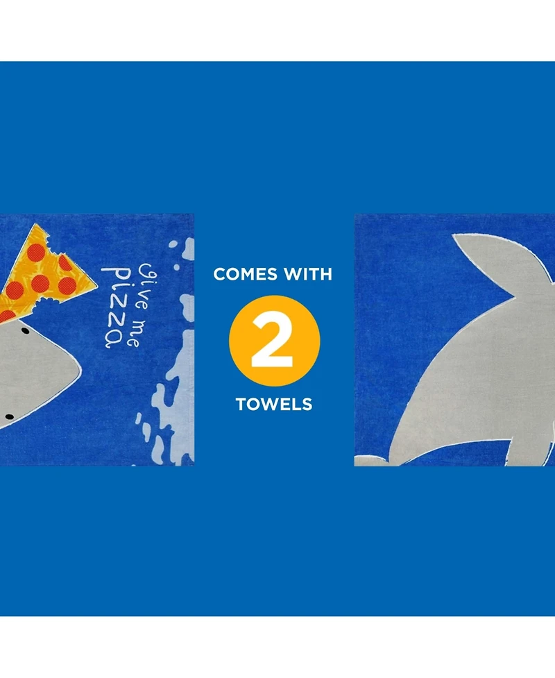 Ben Kaufman Printed Beach Towel Set - Oversized for Kids Quick-Dry & Soft Cotton with Design Luxury Swimming
