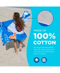 Ben Kaufman Printed Beach Towel Set - Oversized for Kids Quick-Dry & Soft Cotton with Design Luxury Swimming