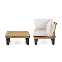 Sebastian Corner Chair And Coffee Table Set: Comfort And Style For Your Living Space