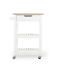 Simplie Fun Modern Kitchen Cart: Storage, Style, And Mobility For Compact Spaces