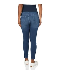 Motherhood Maternity Maternity Indigo Blue Secret Fit Over the Belly Stretch Ankle Jeggings - Motherhood