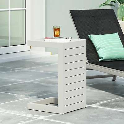 Streamdale Cape Coral Alu C-Shaped Table Grey