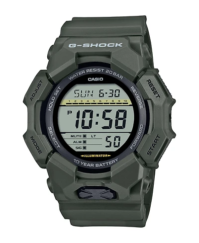 G-Shock Men's Black Resin Watch, 54.9mm, GD010-3
