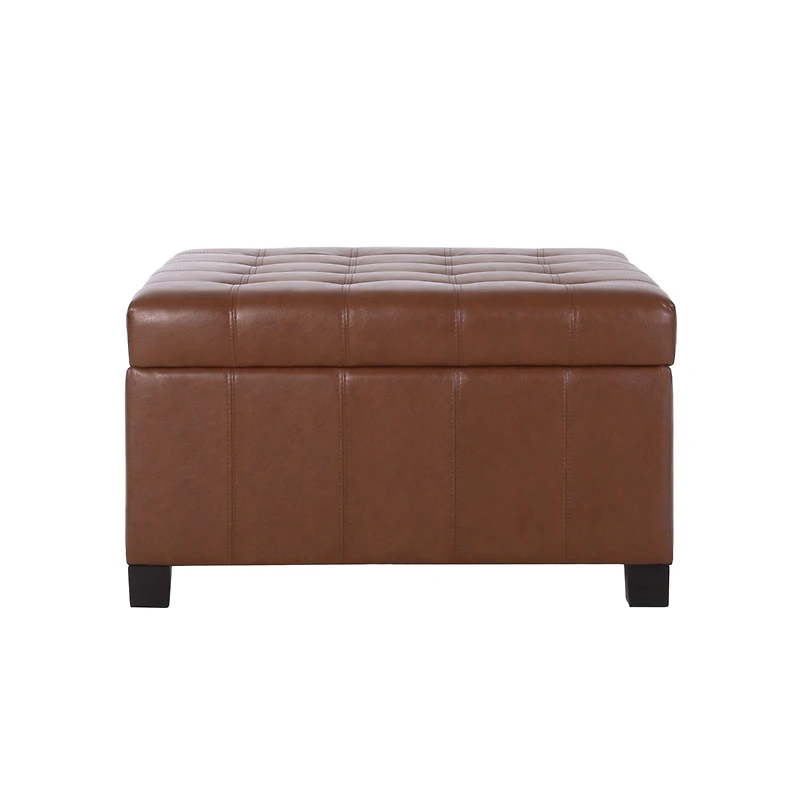 Streamdale Premium Faux Leather Ottoman with Storage