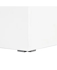 Streamdale Furniture 31.4" x 31.4" Farmhouse Coffee Table with 2 Usb Ports and Outlets, Brown Spliced Wood Grain Center Table with Led Light, Rustic C