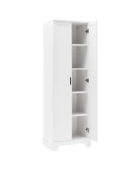 Storage Cabinet with Two Doors for Bathroom, Office, Adjustable Shelf, Mdf
