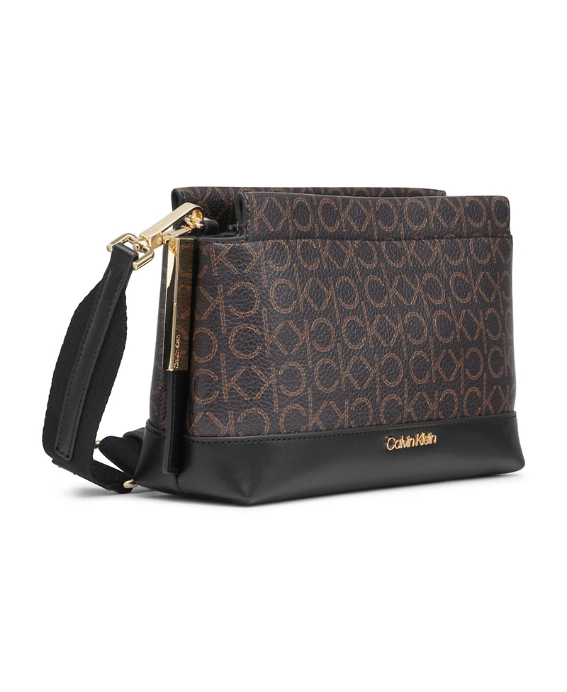 Calvin Klein Bianca Signature Adjustable Crossbody Bag