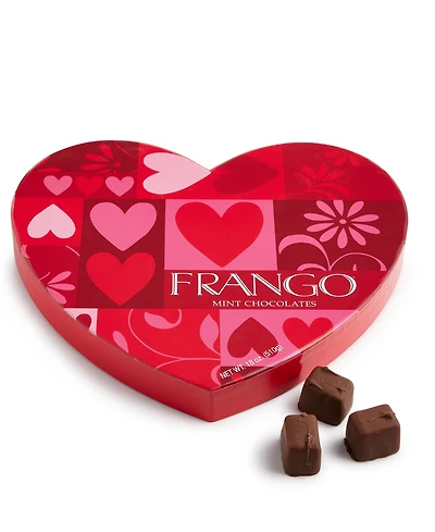 Frango Chocolates Valentine's Day Heart Milk Mint Box of Chocolates, 18oz
