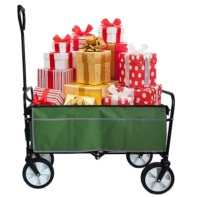Streamdale Folding Wagon Garden Shopping Beach Cart (Green)