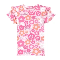 Barbie Girls Ribbed T-Shirt and Shorts Outfit Set
