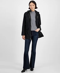 Michael Kors Petite Hooded Water-Resistant Anorak Coat
