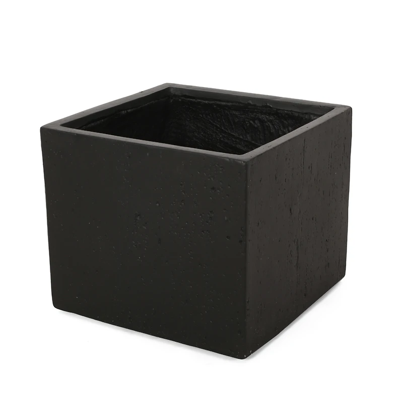Streamdale Furniture Sleek Square Cast Stone Planter: Elevate Your Outdoor Oasis