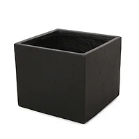 Streamdale Furniture Sleek Square Cast Stone Planter: Elevate Your Outdoor Oasis