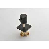 3/4" Cast Metal Volume Control Valve -2Piece Extra High Flow Master Shower Volume Control Adjustable brass handle valve body