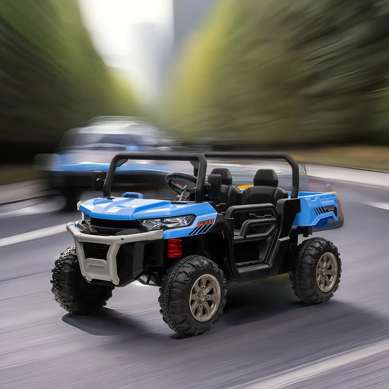 Streamdale Furniture 24V Ride On Truck 2 Seater Ride On Utv with 2x200W Motor Ride On Dump Truck with Dump Bed/Shovel Ride On Car with Remote Control