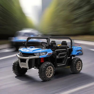 Streamdale Furniture 24V Ride On Truck 2 Seater Ride On Utv with 2x200W Motor Ride On Dump Truck with Dump Bed/Shovel Ride On Car with Remote Control
