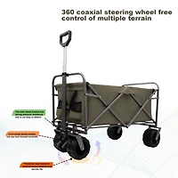 Streamdale Kids Foldable Wagon Portable Outdoor Garden Cart