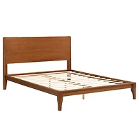 Streamdale Mid-Century Queen Platform Bed with Bamboo Wood