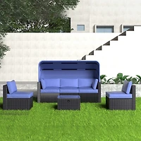 Streamdale Outdoor Daybed with Canopy and Ottoman