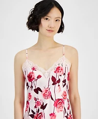 I.n.c. International Concepts Women's Lace-Trim Satin Nightgown, Exclusively at Macy's