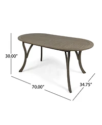 Acacia Wood 70" Dining Table