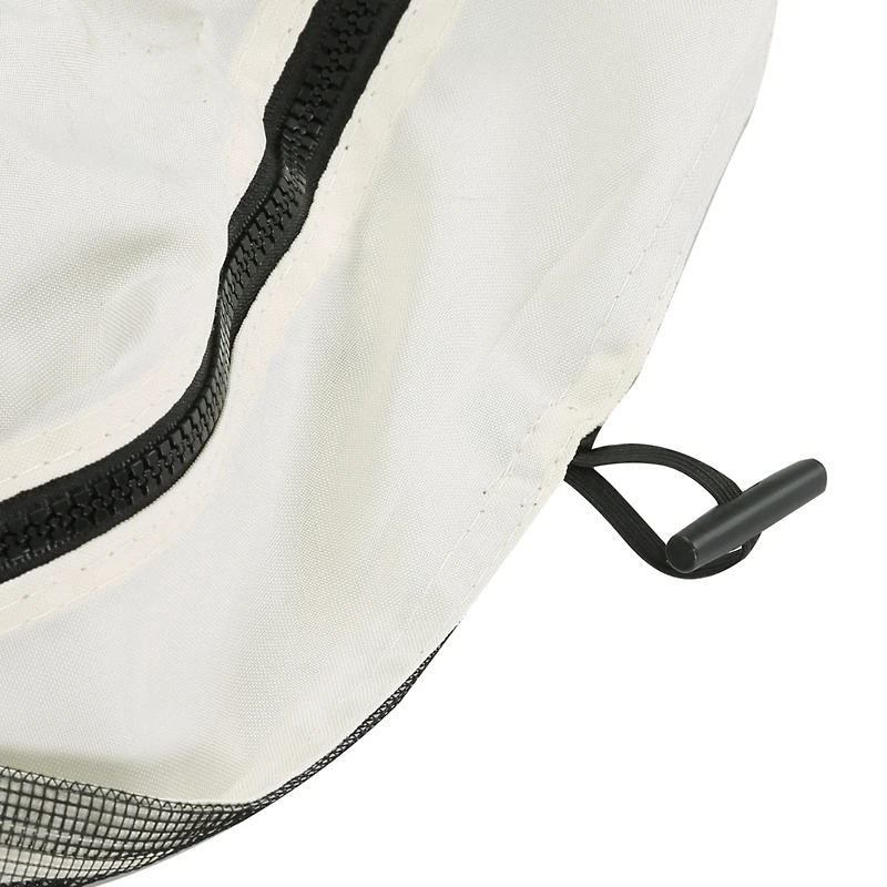 12' x 12' Universal Replacement Mesh Sidewall Netting for Patio Gazebos and Canopy Tents with Zippers, (Sidewall Only), Cream