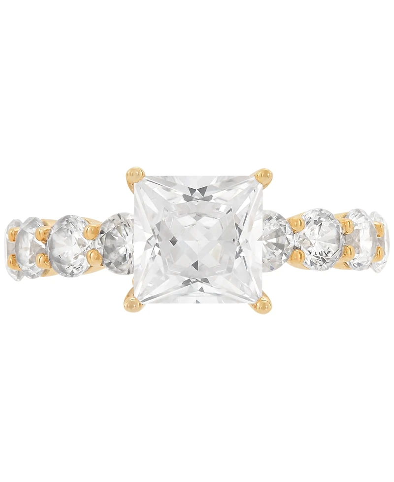 Grown With Love Certified Lab Grown Diamond Princess-Cut Engagement Ring (4-1/4 ct. t.w.) in 14k Gold