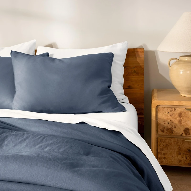 Bare Home Linen Duvet Cover Set King/California King