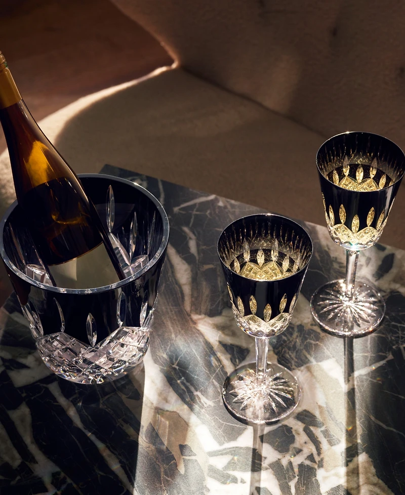 Waterford Lismore Black Medium Goblet 11.5 oz, Set of 2