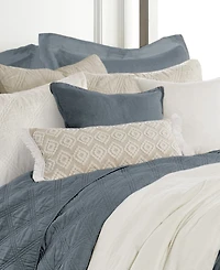 Levtex Washed Linen Relaxed Solid 2-Pack Decorative Pillow Cover, 20" x