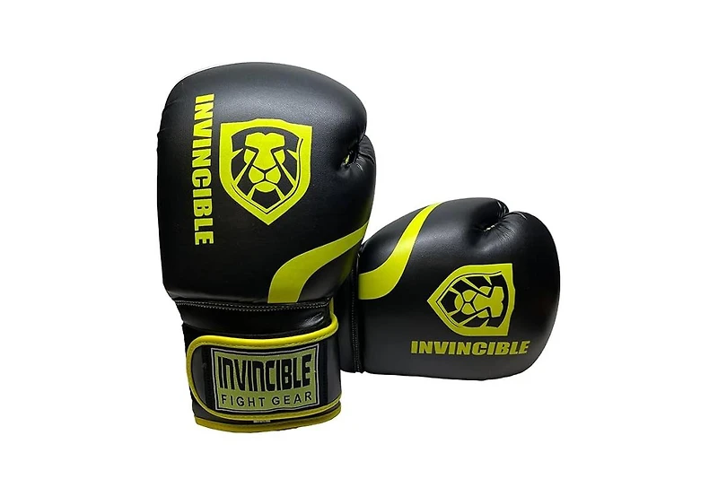 Invincible Fight Gear Hook and Loop Leather Training Boxing Gloves with Usa Flag Colors