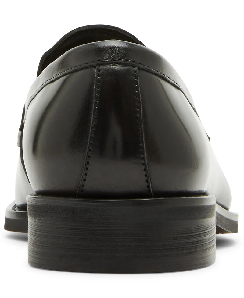 Steve Madden Men's Gray Tassel Leather Loafer